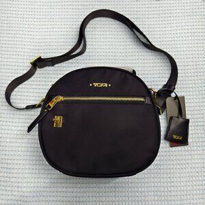 🎨TUMI Voyageur Round Crossbody Bag | Lightweight Nylon + RFID Pocket | NWT